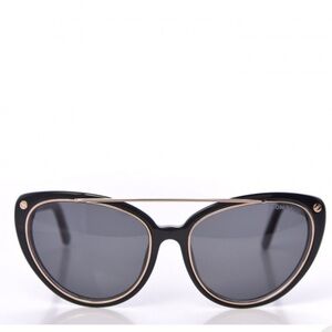 Tom Ford Black Cat-Eye Edita Sunglasses Sleek Design with case